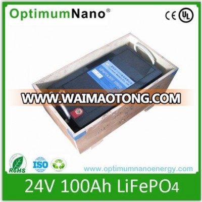 Rechargeable Energy Storage Lithium Ion Battery Pack 24V 100ah