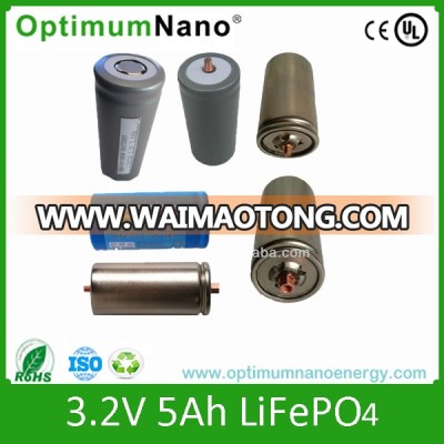 130wh/Kg Li-ion Battery 32650 3.2V 5ah