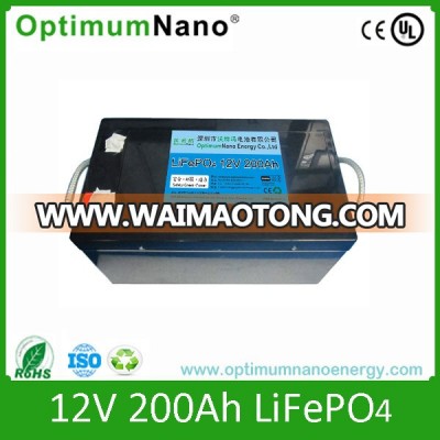 12V 200ah Rechargeable Solar Energy Storage Battery Pack