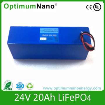 24V 20ah Lithium Li-ion LiFePO4 Battery for Wheel Chair