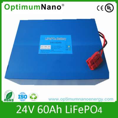 24V 60ah LiFePO4 Battery for Energy Storage/Solar System